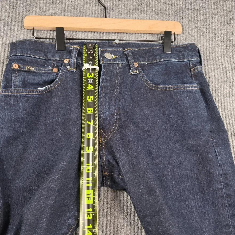Polo Ralph Lauren Varick Slim Straight Jeans Mens 32x30 Dark Wash Stretch Casual